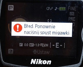 Ponownie naciśnij spust migawki